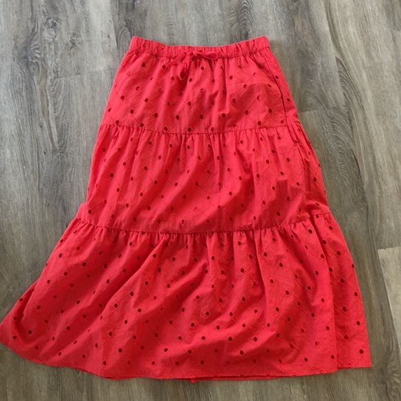 A New Day red eyelet skirt - Picture 7 of 8